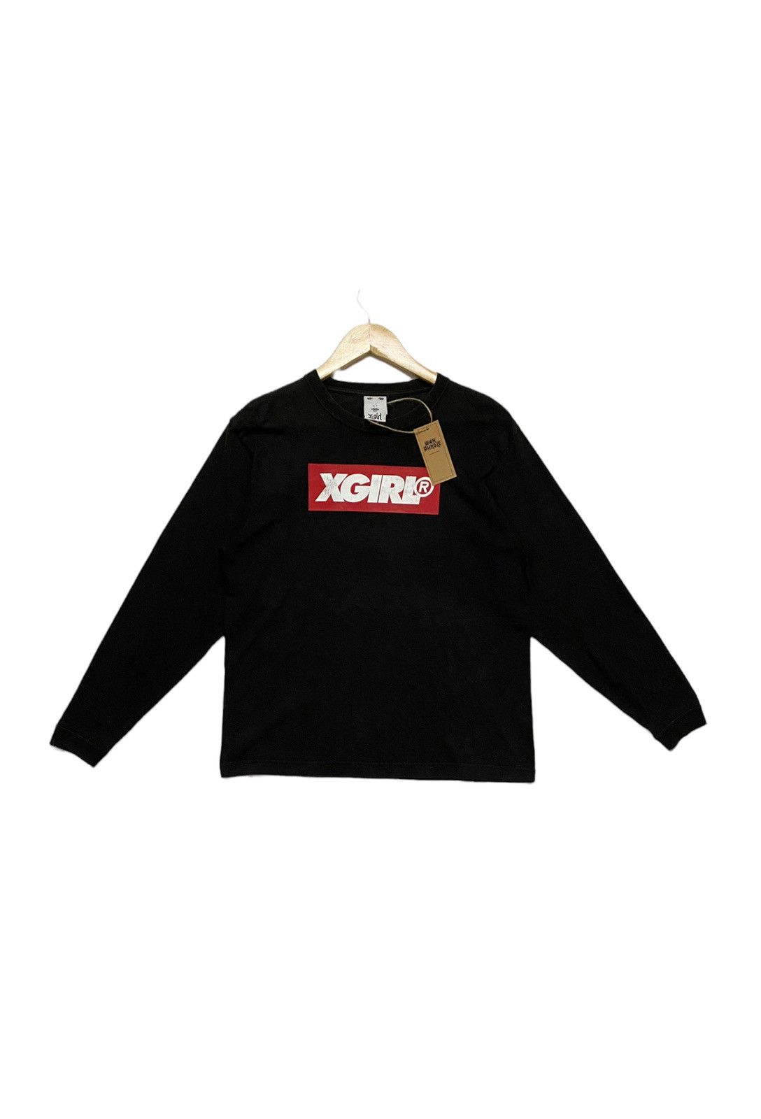 Japanese Brand X-Girl Big Box Logo Long Sleeve Shirt Size US M / EU 48-50 / 2 - 1 Thumbnail