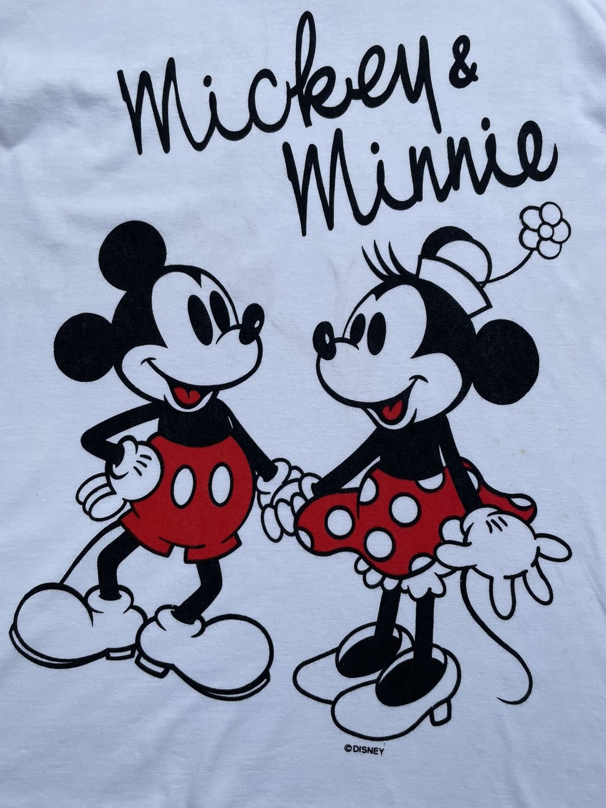Disney Vintage Mickey & Minnie Tshirt Size US M / EU 48-50 / 2 - 11 Thumbnail