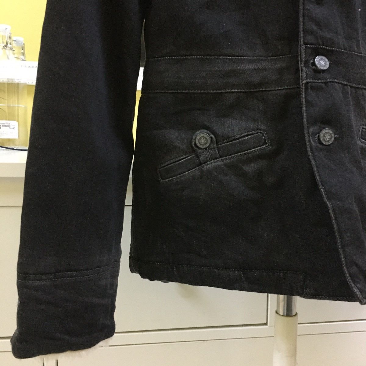 Japanese Brand Earl Jean Sherpa Denim Jacket Size US XS / EU 42 / 0 - 5 Thumbnail