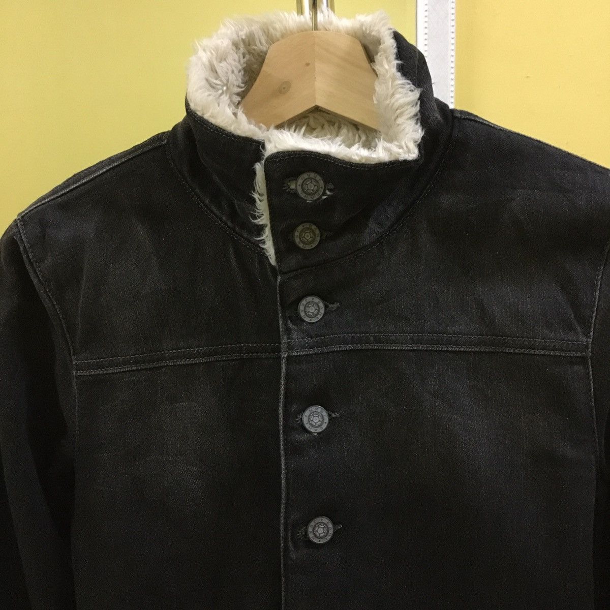 Japanese Brand Earl Jean Sherpa Denim Jacket Size US XS / EU 42 / 0 - 7 Thumbnail