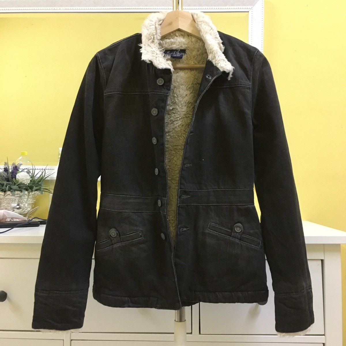 Earl jean 2024 corduroy sherpa jacket