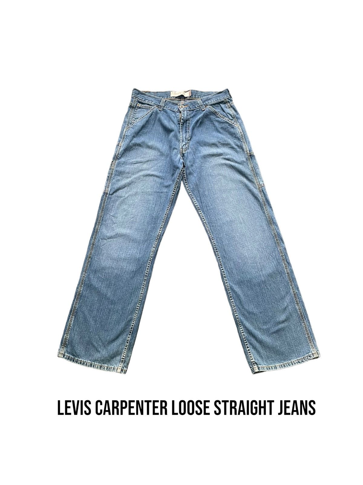 image of Levis Carpenter Loose Straight Jeans in Blue, Men's (Size 34)