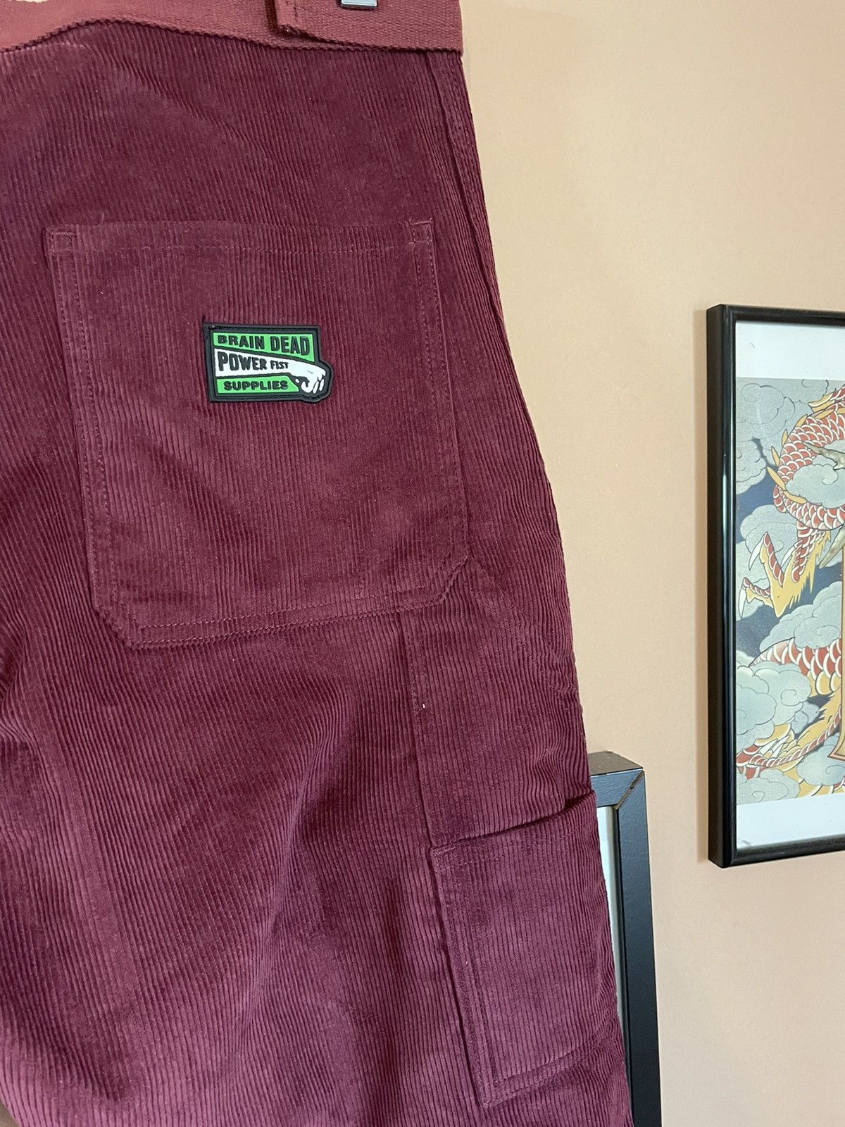 Brain Dead RARE Brain Dead Velcro Carpenter corduroy Work Pant Size US 34 / EU 50 - 2 Thumbnail