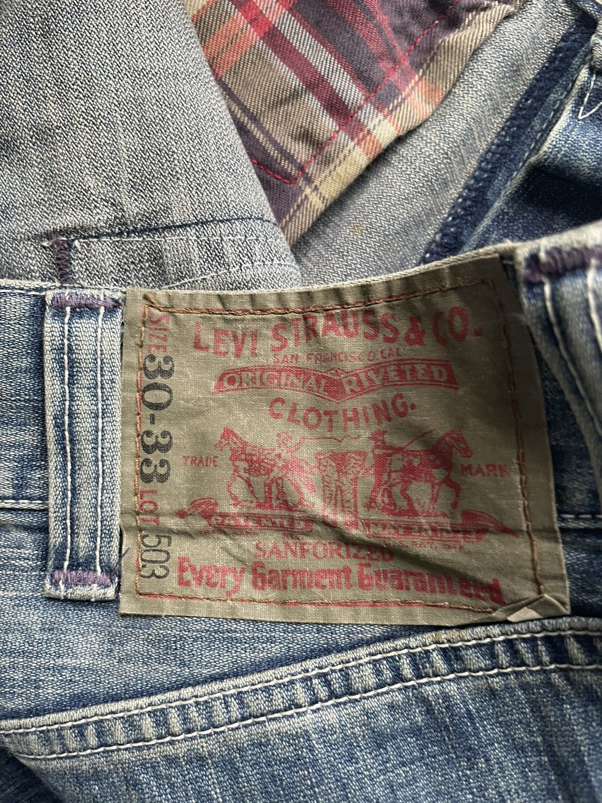 Levi's Levis 503 Side Pocket Jeans Size US 32 / EU 48 - 12 Thumbnail