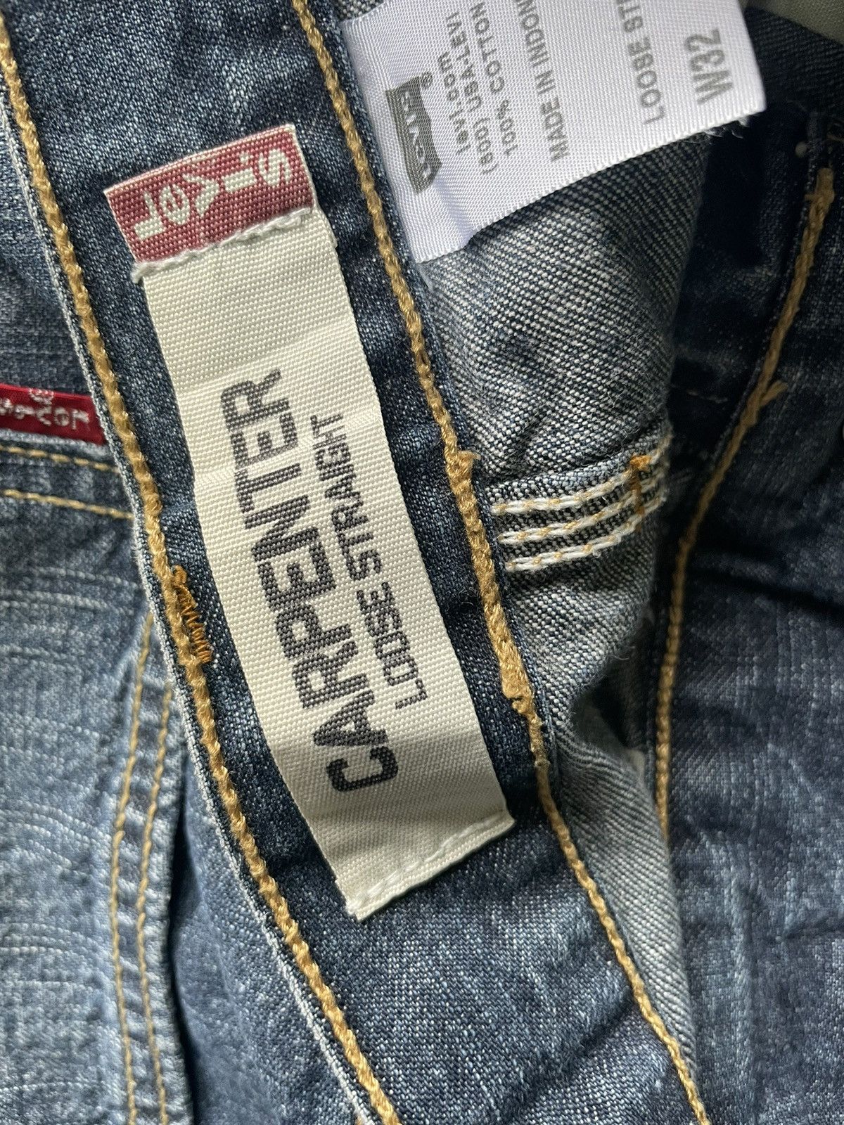 Levi's Levis Carpenter Loose Straight Jeans Size US 34 / EU 50 - 11 Thumbnail