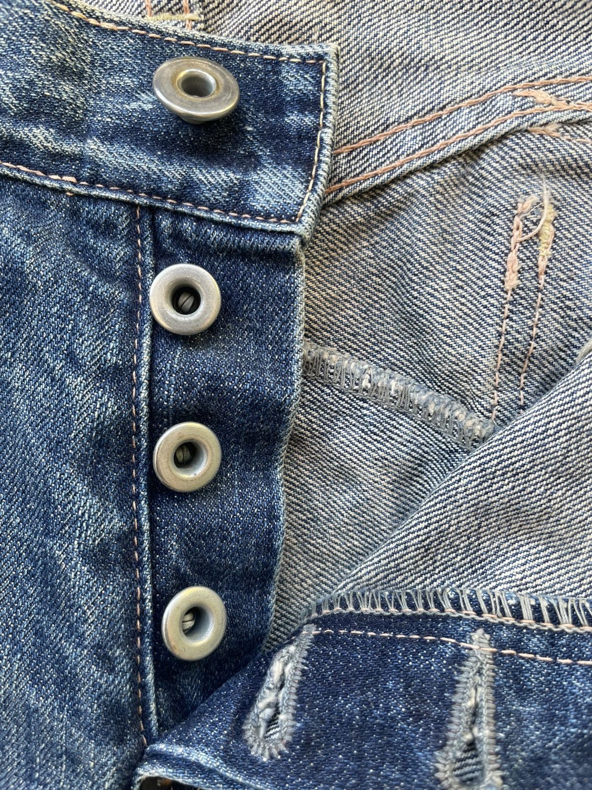 Japanese Brand × Johnbull Vintage Johnbull Kojima Japan Bush Pant Aging Distresed Size US 35 - 18 Thumbnail