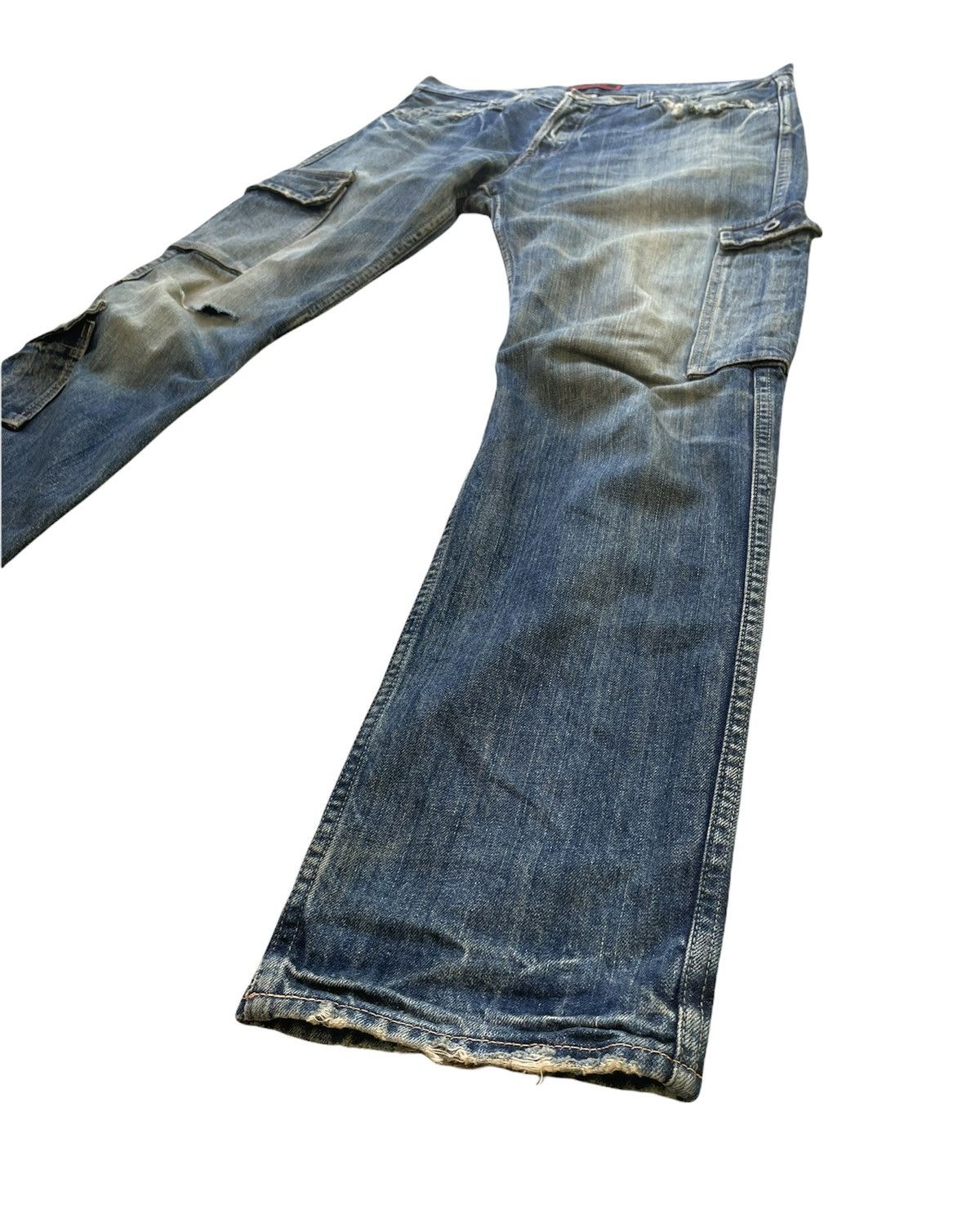 Japanese Brand × Johnbull Vintage Johnbull Kojima Japan Bush Pant Aging Distresed Size US 35 - 2 Thumbnail