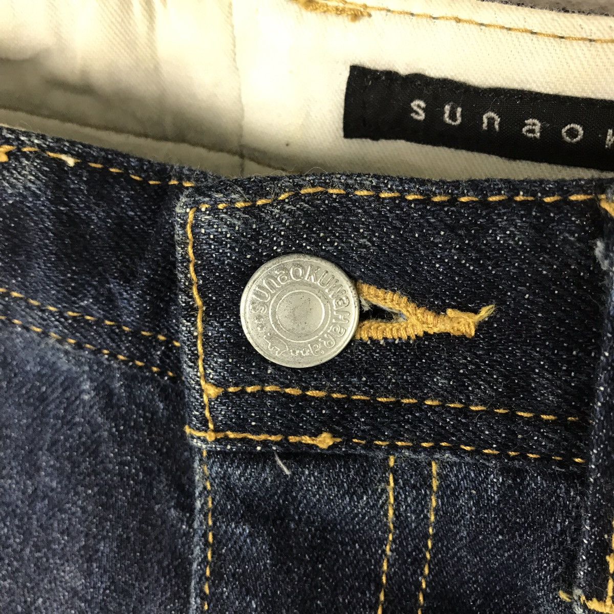 Issey Miyake Sunaokuwahara Denim Pants Issey Miyake Japan Designer IS Size US 30 / EU 46 - 3 Thumbnail