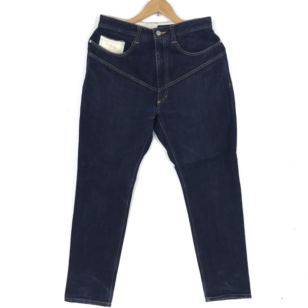 Issey Miyake Sunaokuwahara Denim Pants Issey Miyake Japan Designer IS Size US 30 / EU 46 - 1 Thumbnail