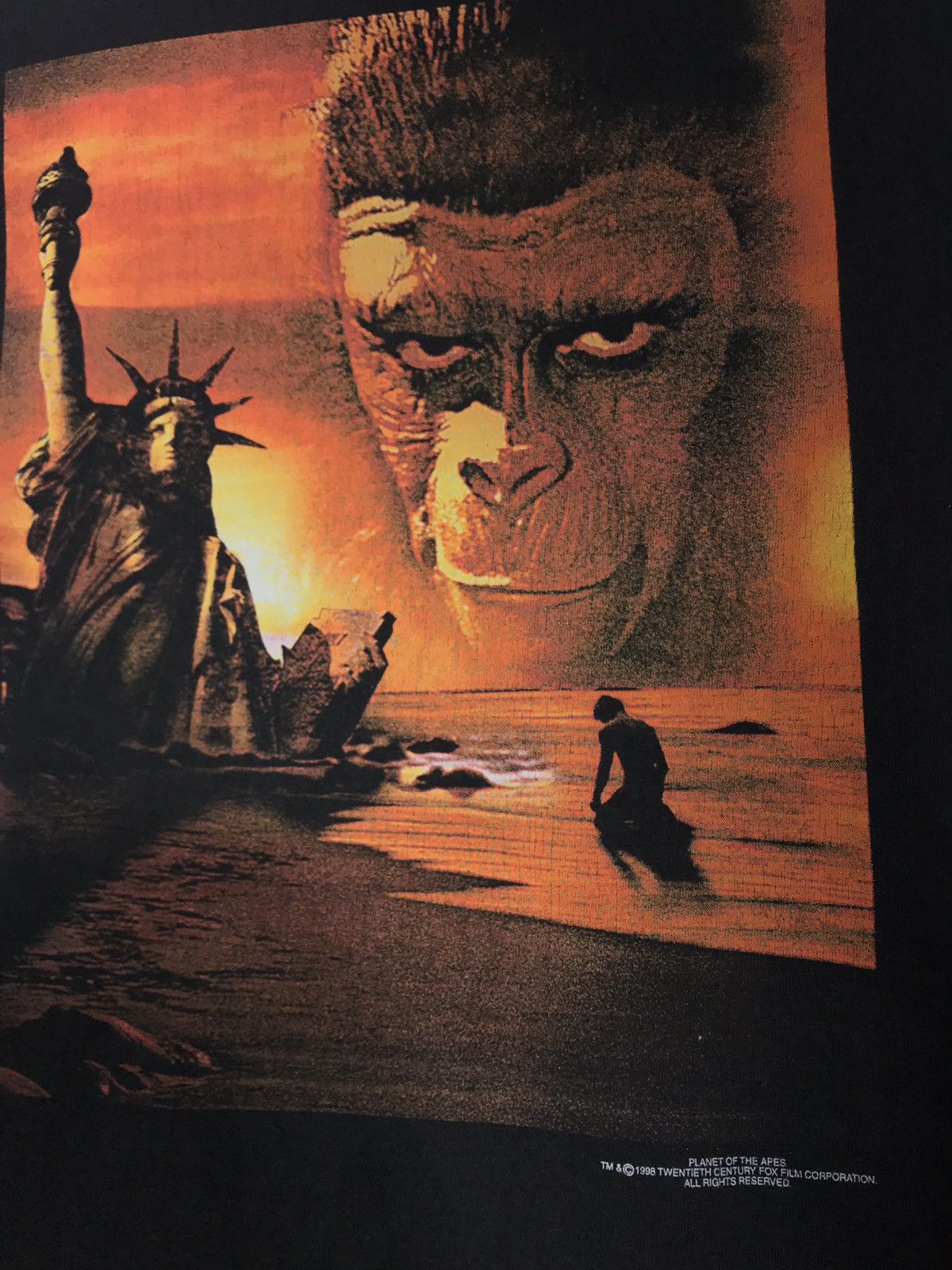 Vintage Vintage Planet Of The Apes Tshirt Vintage Movie Shirt Size US XL / EU 56 / 4 - 3 Thumbnail