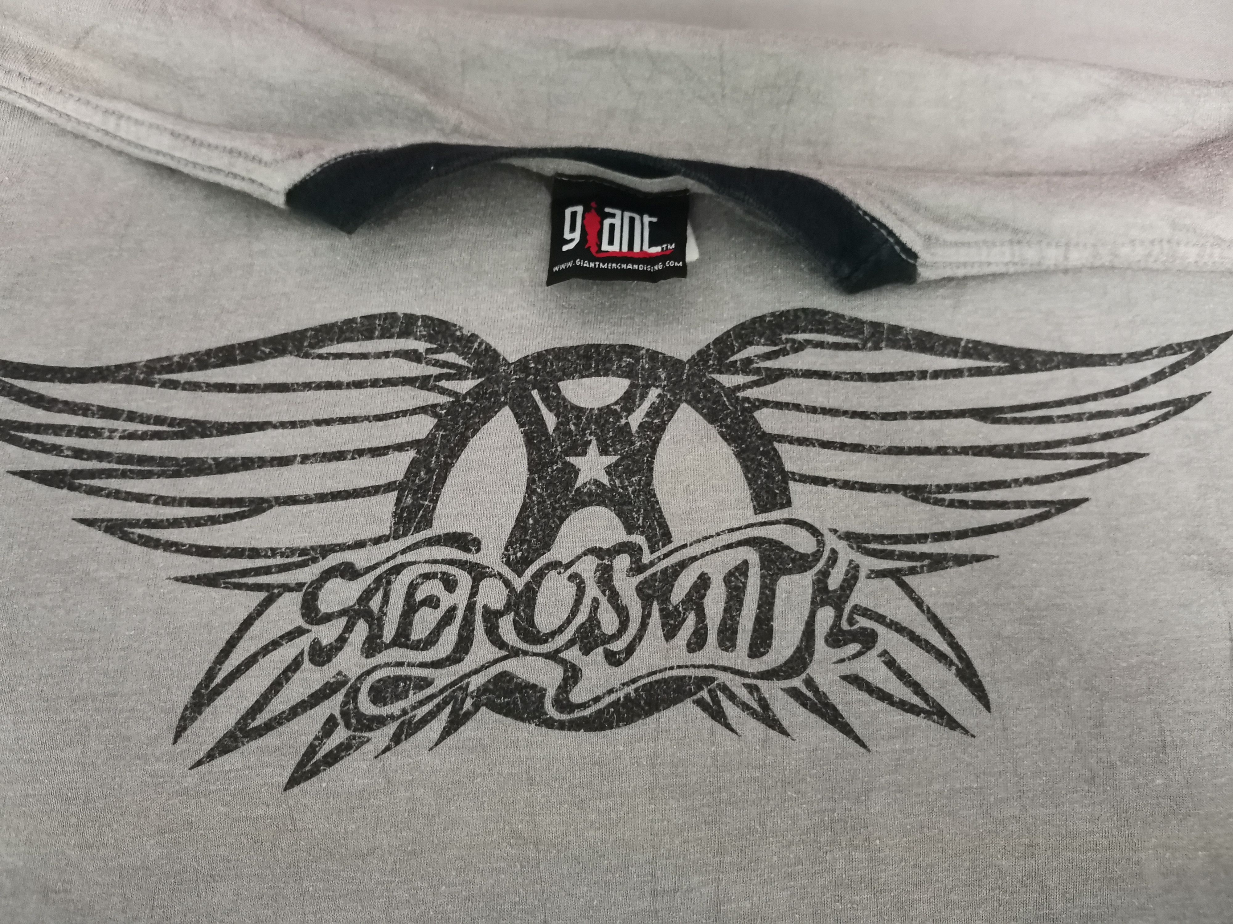 Vintage Aerosmith Promo Rock Band Tee Giant Raglan Metallica