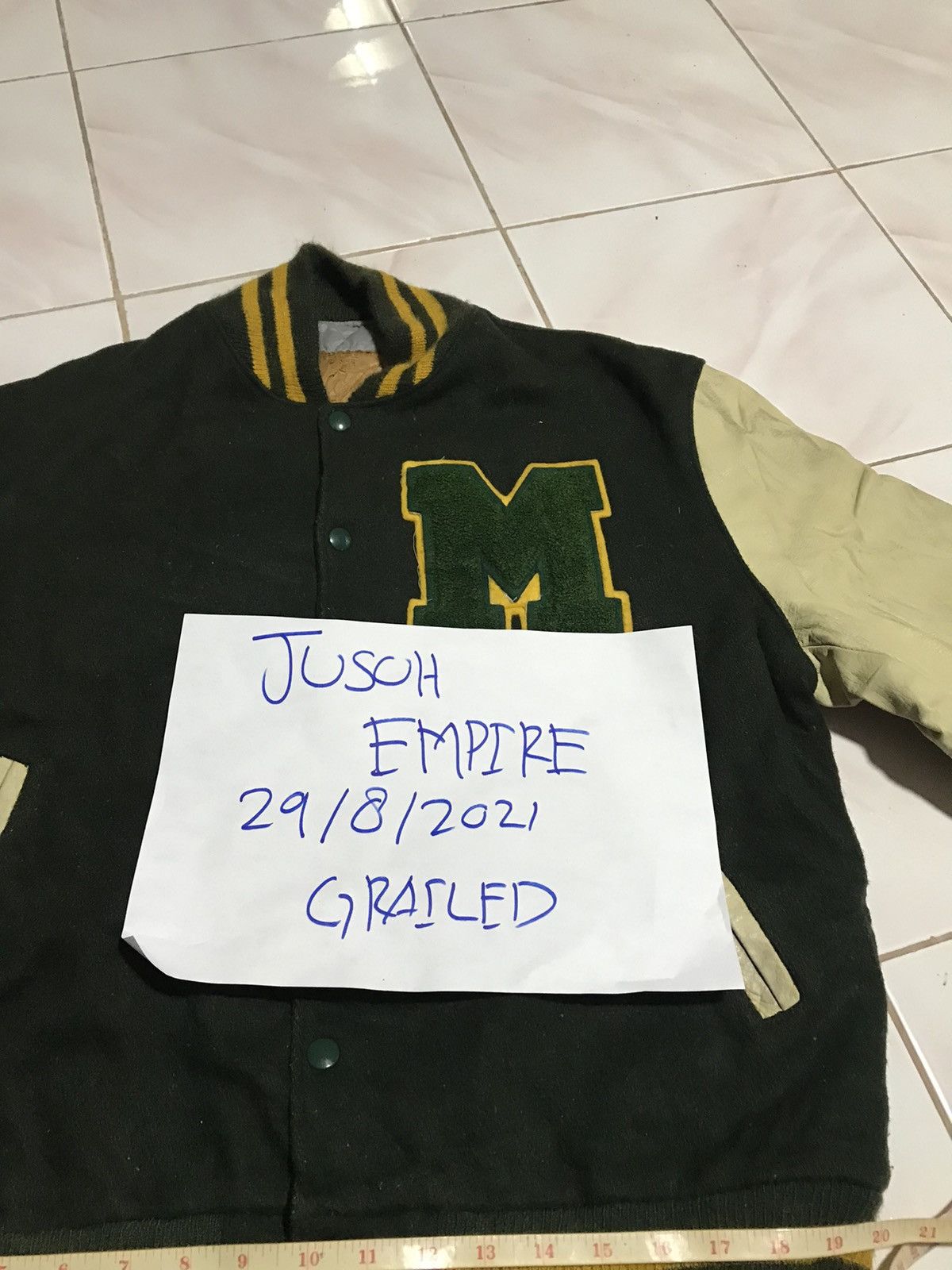 Golden Bear VINTAGE GOLDEN BEAR VARSITY JACKET LEATHER SLEEVE Size US L / EU 52-54 / 3 - 10 Thumbnail