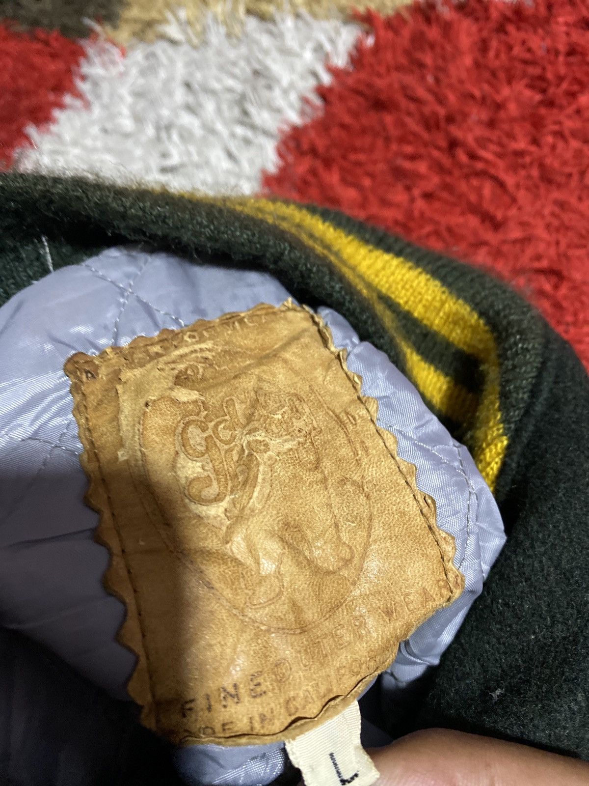 Golden Bear VINTAGE GOLDEN BEAR VARSITY JACKET LEATHER SLEEVE Size US L / EU 52-54 / 3 - 9 Thumbnail