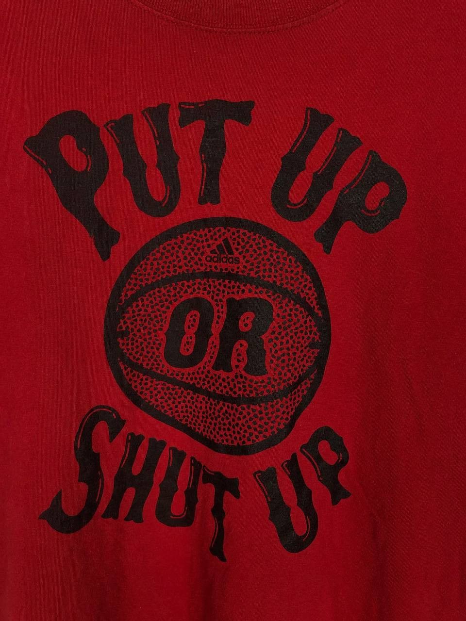 Adidas Adidas Basketball T-Shirt Big Print Red Tee size L Size US L / EU 52-54 / 3 - 5 Thumbnail