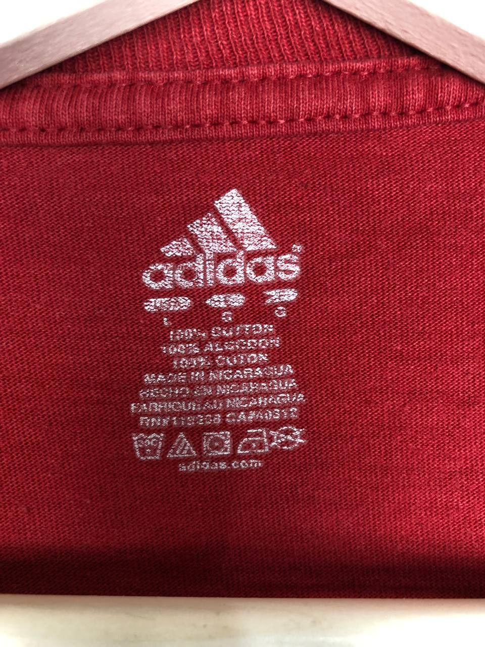 Adidas Adidas Basketball T-Shirt Big Print Red Tee size L Size US L / EU 52-54 / 3 - 7 Thumbnail