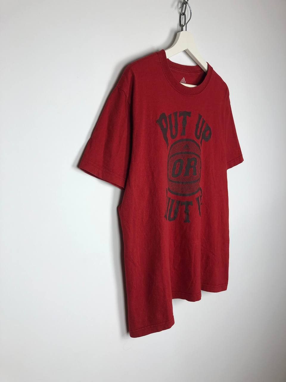 Adidas Adidas Basketball T-Shirt Big Print Red Tee size L Size US L / EU 52-54 / 3 - 3 Thumbnail