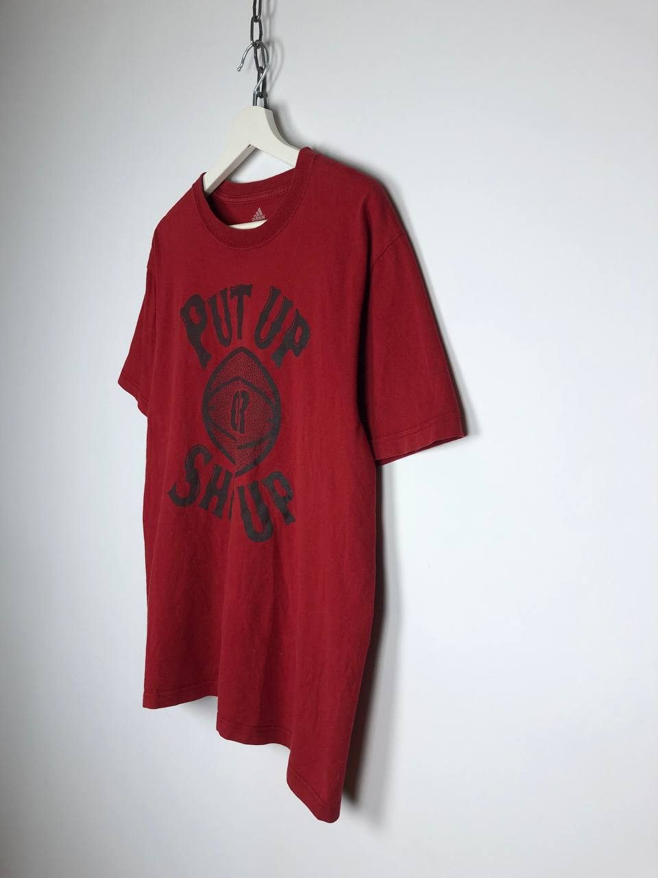 Adidas Adidas Basketball T-Shirt Big Print Red Tee size L Size US L / EU 52-54 / 3 - 4 Thumbnail