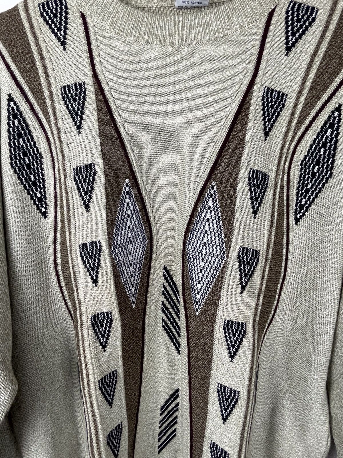Japanese Brand Vintage New Tex 3D Knit Ornament Style Sweater Pullover Size US XL / EU 56 / 4 - 6 Thumbnail