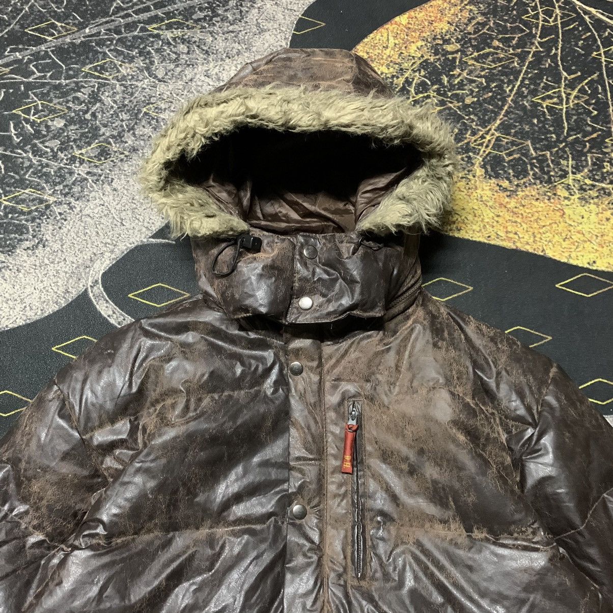 If Six Was Nine × Japanese Brand × Vintage ✨Vintage Dog House Detachable Fur Hooded Down Jacket Size US M / EU 48-50 / 2 - 3 Thumbnail