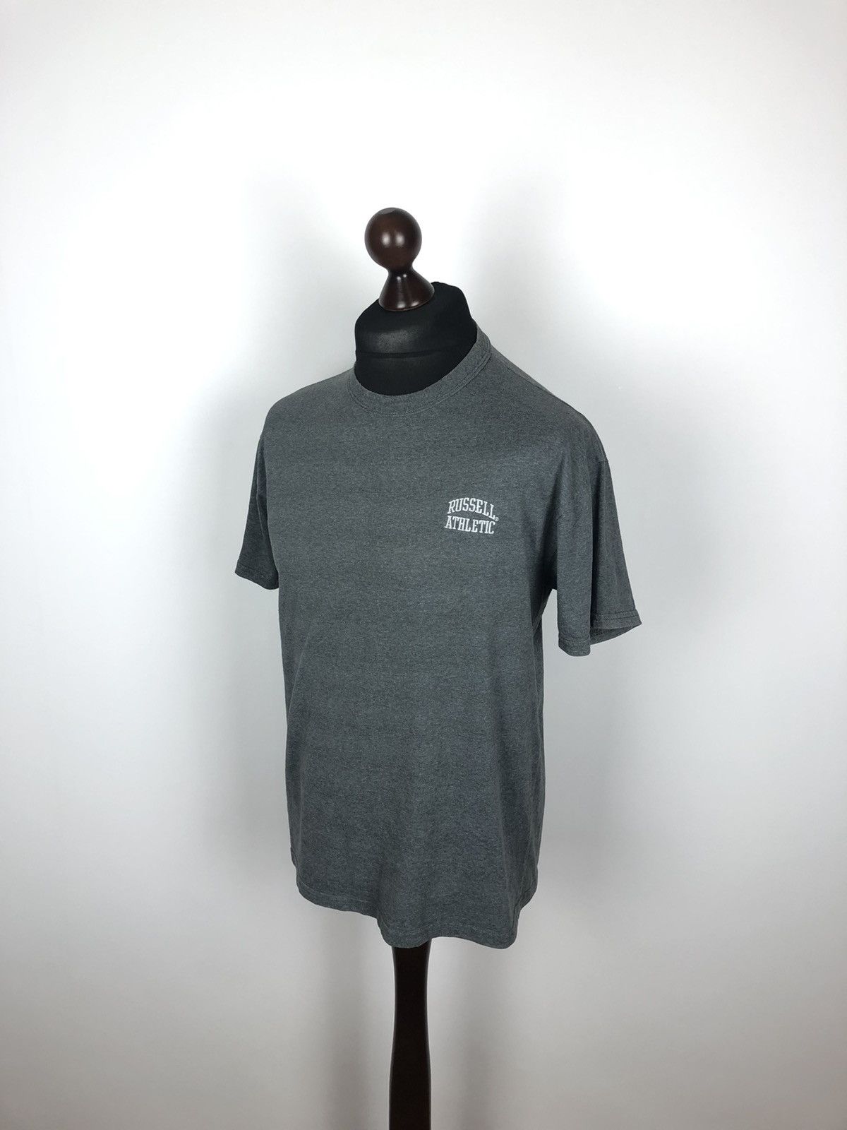 Russell Athletic Vintage 90s Russel Athletic Crewneck T-Shirt Grey M Size US M / EU 48-50 / 2 - 1 Thumbnail