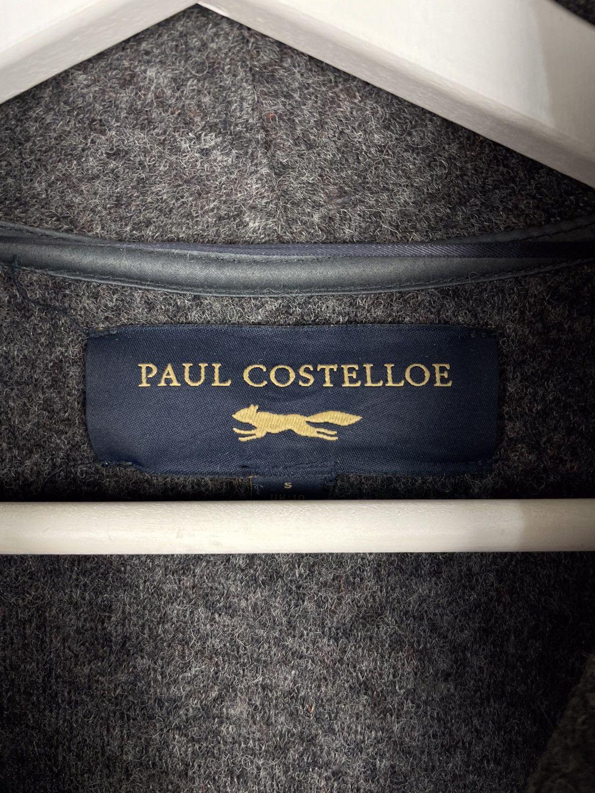 Japanese Brand Paul Costelloe London Gray Wool Light Coat size M Size M / US 6-8 / IT 42-44 - 5 Thumbnail