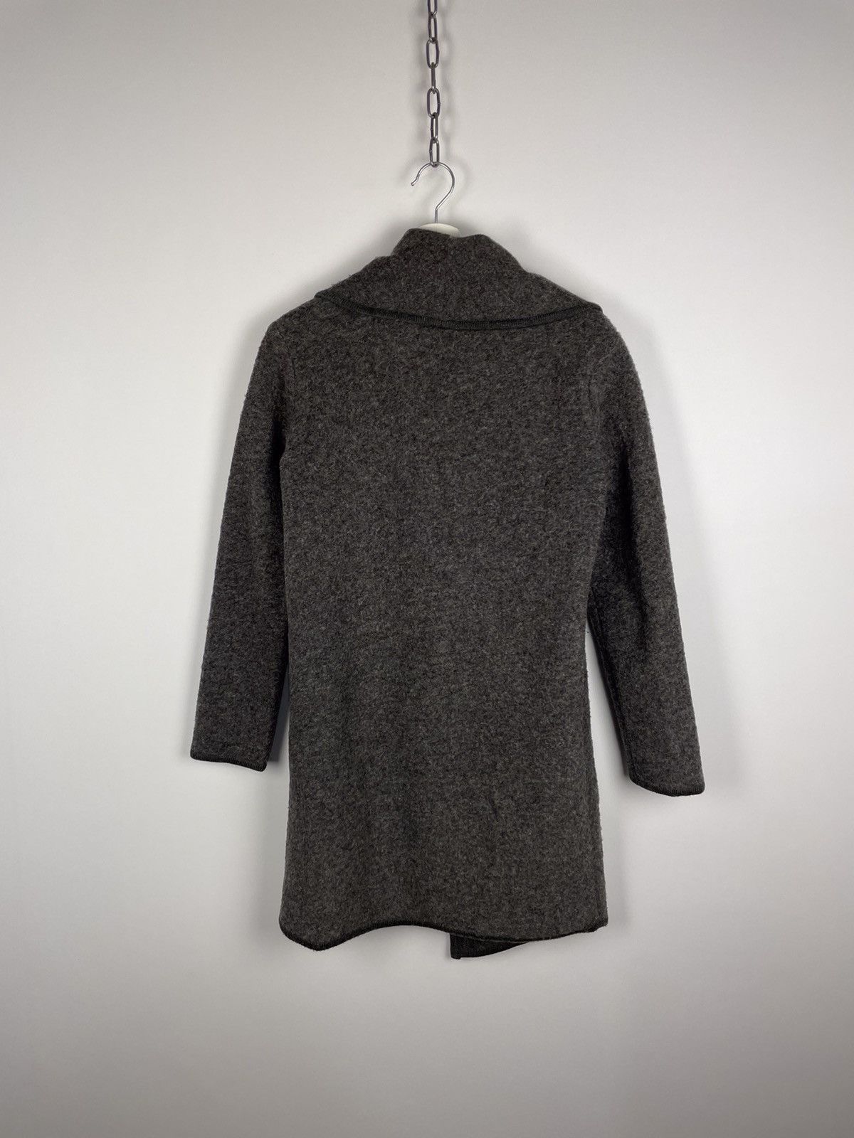 Japanese Brand Paul Costelloe London Gray Wool Light Coat size M Size M / US 6-8 / IT 42-44 - 4 Thumbnail