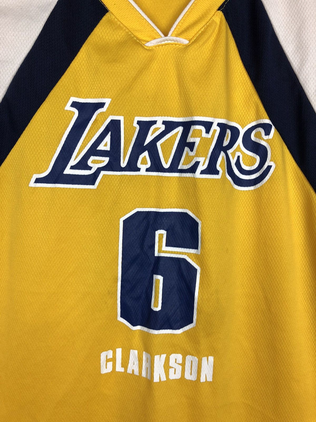 NBA Vintage SG Stryker Gear Lakers Jersey Clarkson 6 Yellow Size US M / EU 48-50 / 2 - 3 Thumbnail