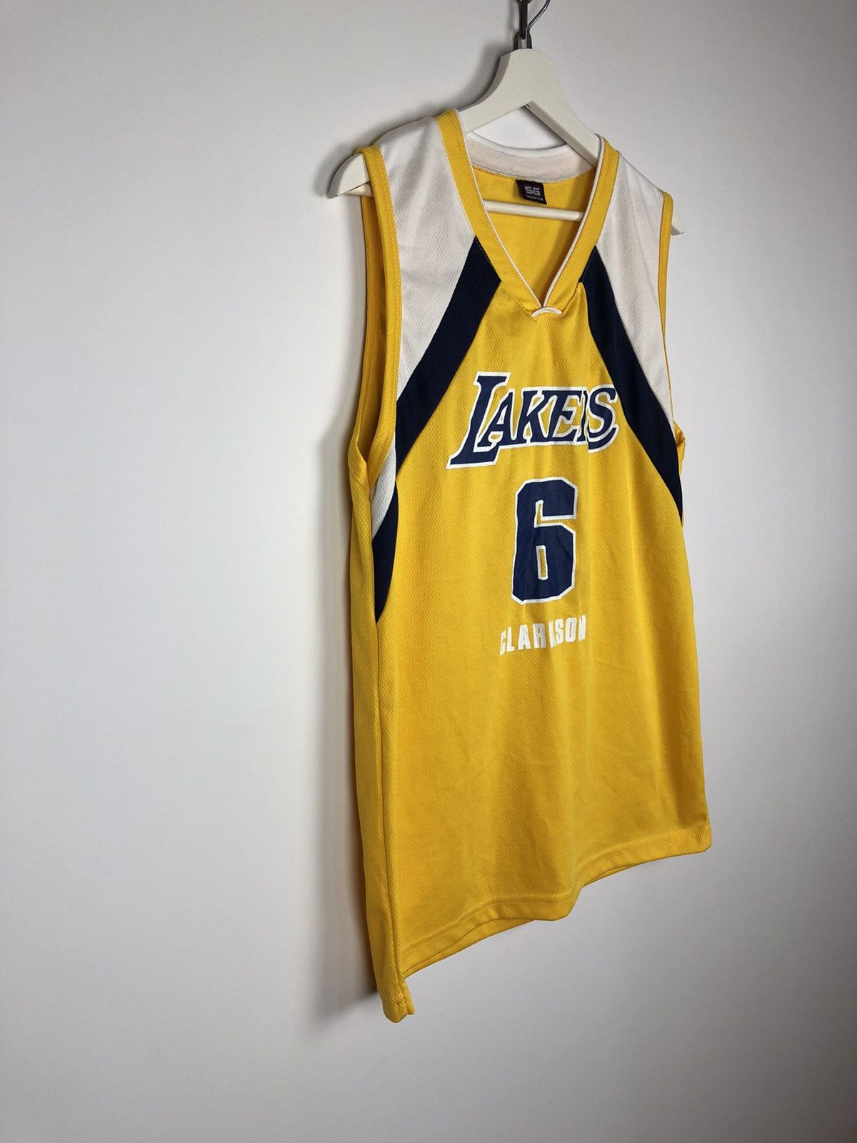NBA Vintage SG Stryker Gear Lakers Jersey Clarkson 6 Yellow Size US M / EU 48-50 / 2 - 4 Thumbnail