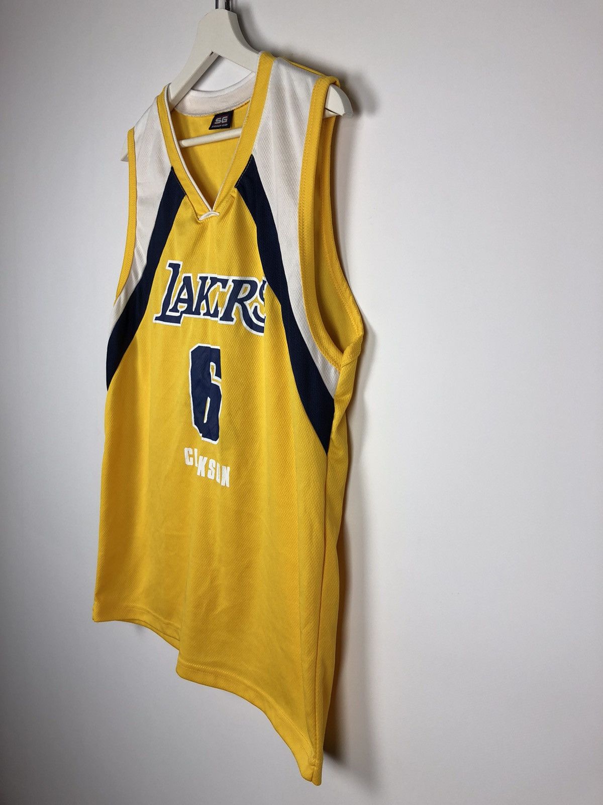 NBA Vintage SG Stryker Gear Lakers Jersey Clarkson 6 Yellow Size US M / EU 48-50 / 2 - 5 Thumbnail