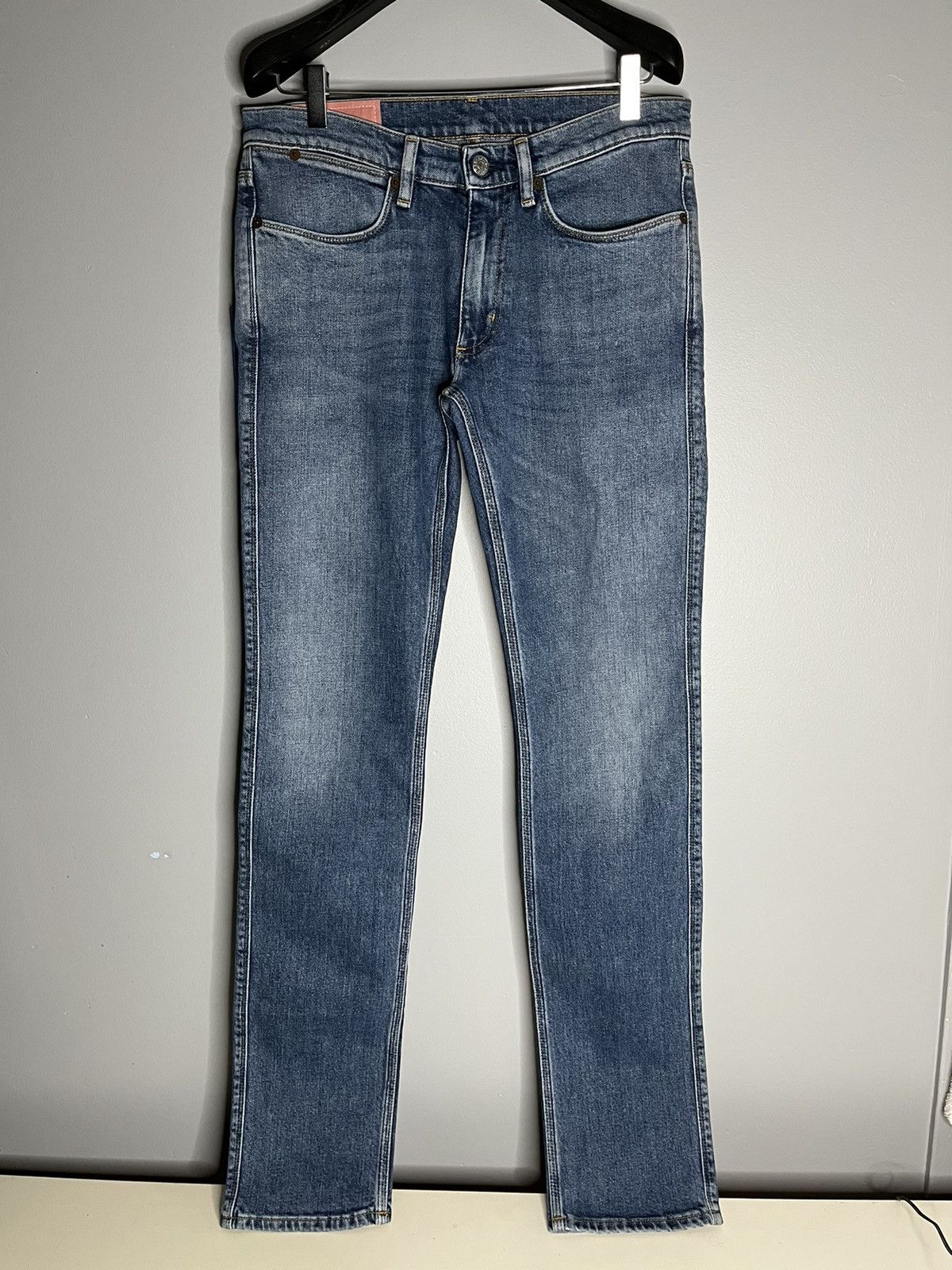 Acne Studios Max Mid Washed Blue Jeans
