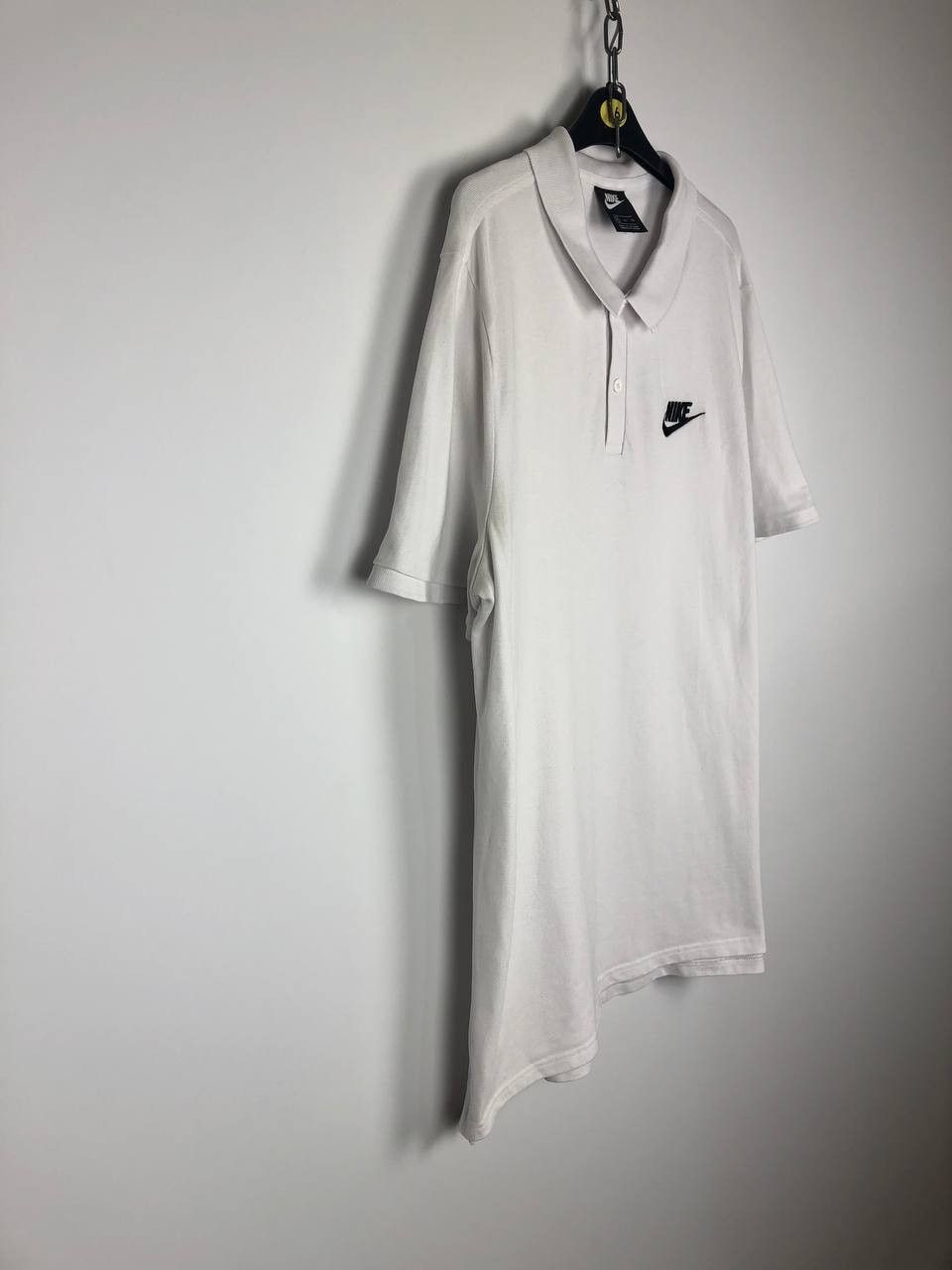 Nike Nike Basic Polo T-Shirt Embroidered Spellout Logo White XL Size US XL / EU 56 / 4 - 5 Thumbnail