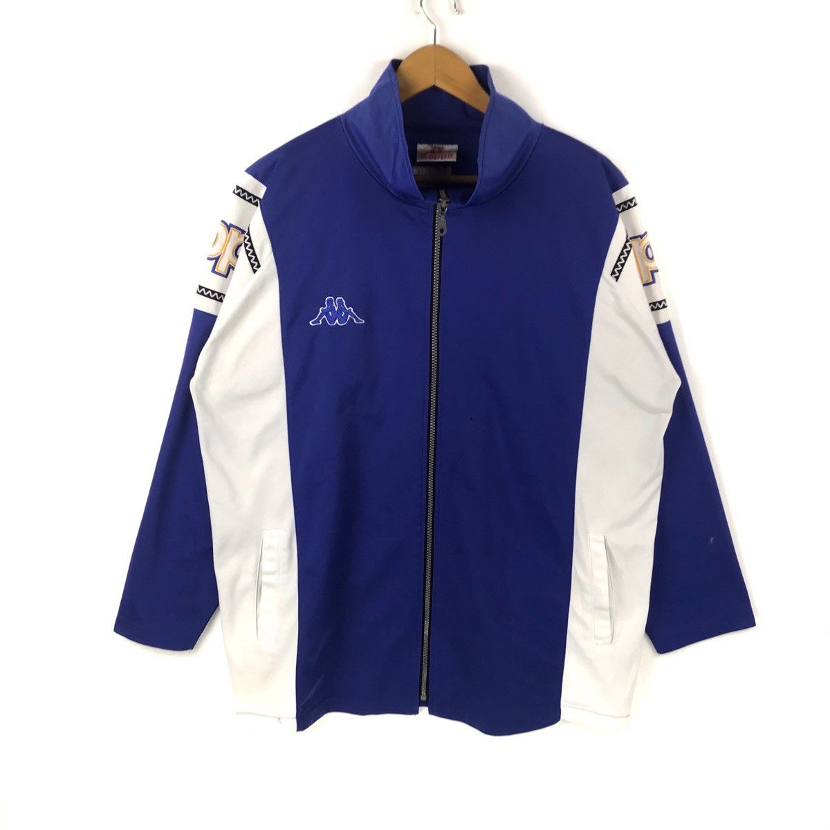 Kappa Vintage 90s Kappa Jacket Spellout Embroidery Zipper Sweater Size US L / EU 52-54 / 3 - 1 Thumbnail