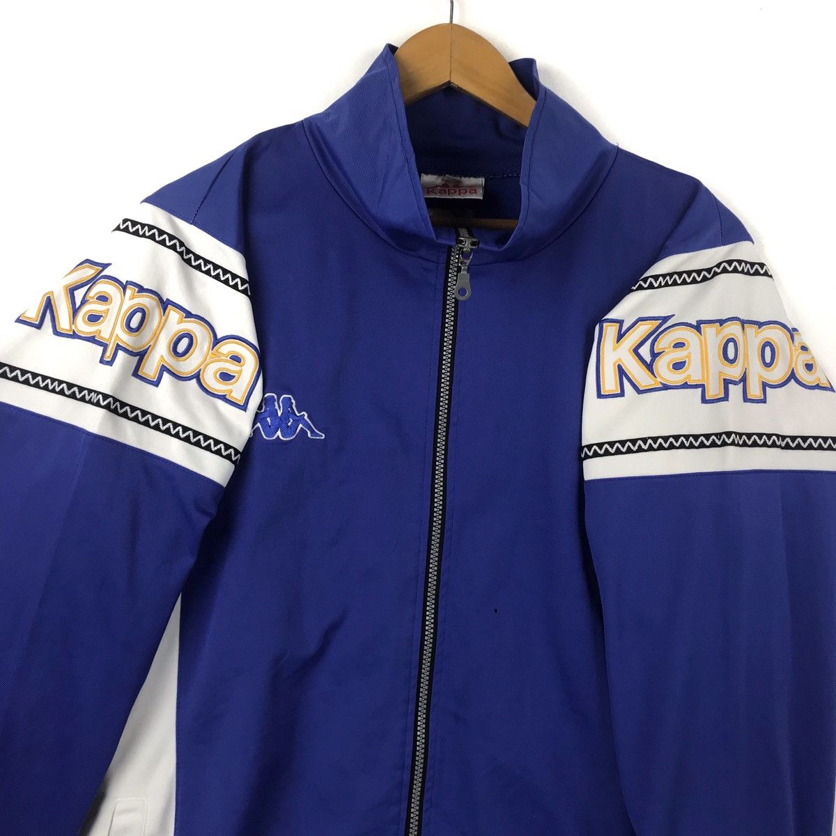 Kappa Vintage 90s Kappa Jacket Spellout Embroidery Zipper Sweater Size US L / EU 52-54 / 3 - 2 Thumbnail