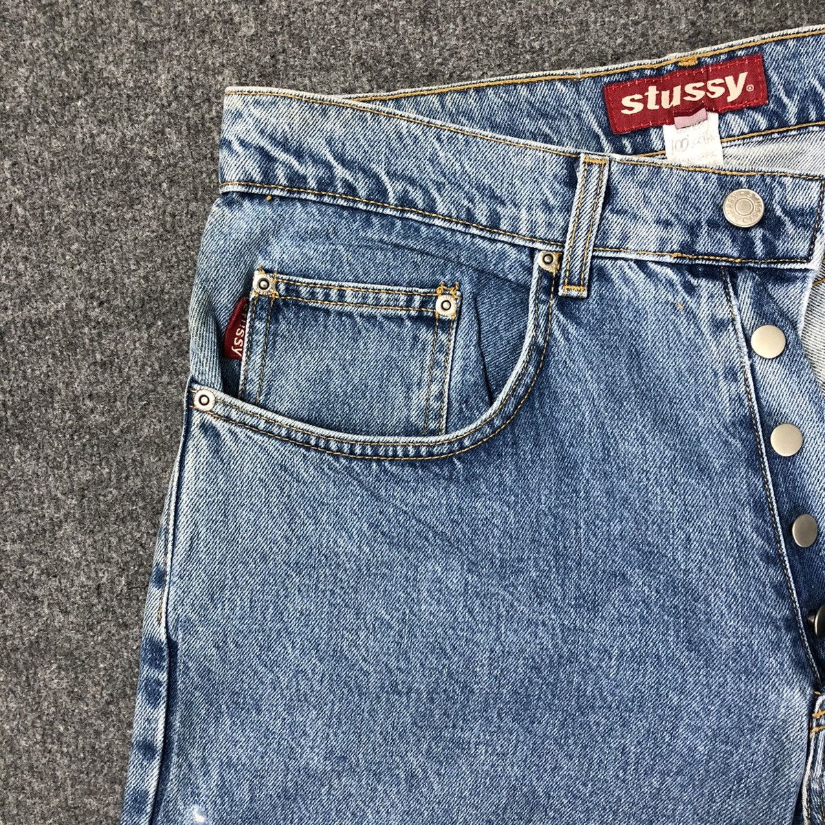 Stussy Vintage 90s STUSSY Made in Usa Baggy Jeans Size US 30 / EU 46 - 10 Thumbnail