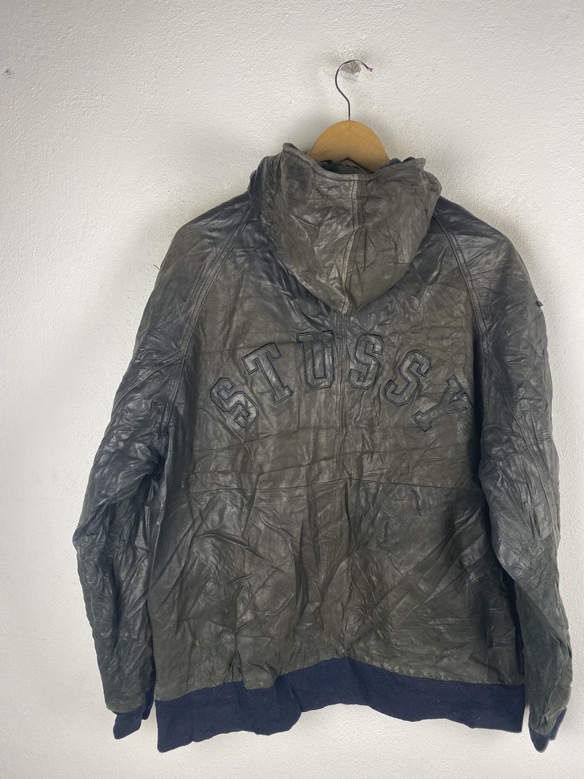 Stussy STUSSY LEATHER JACKET BIG LOGOS Size US L / EU 52-54 / 3 - 7 Thumbnail