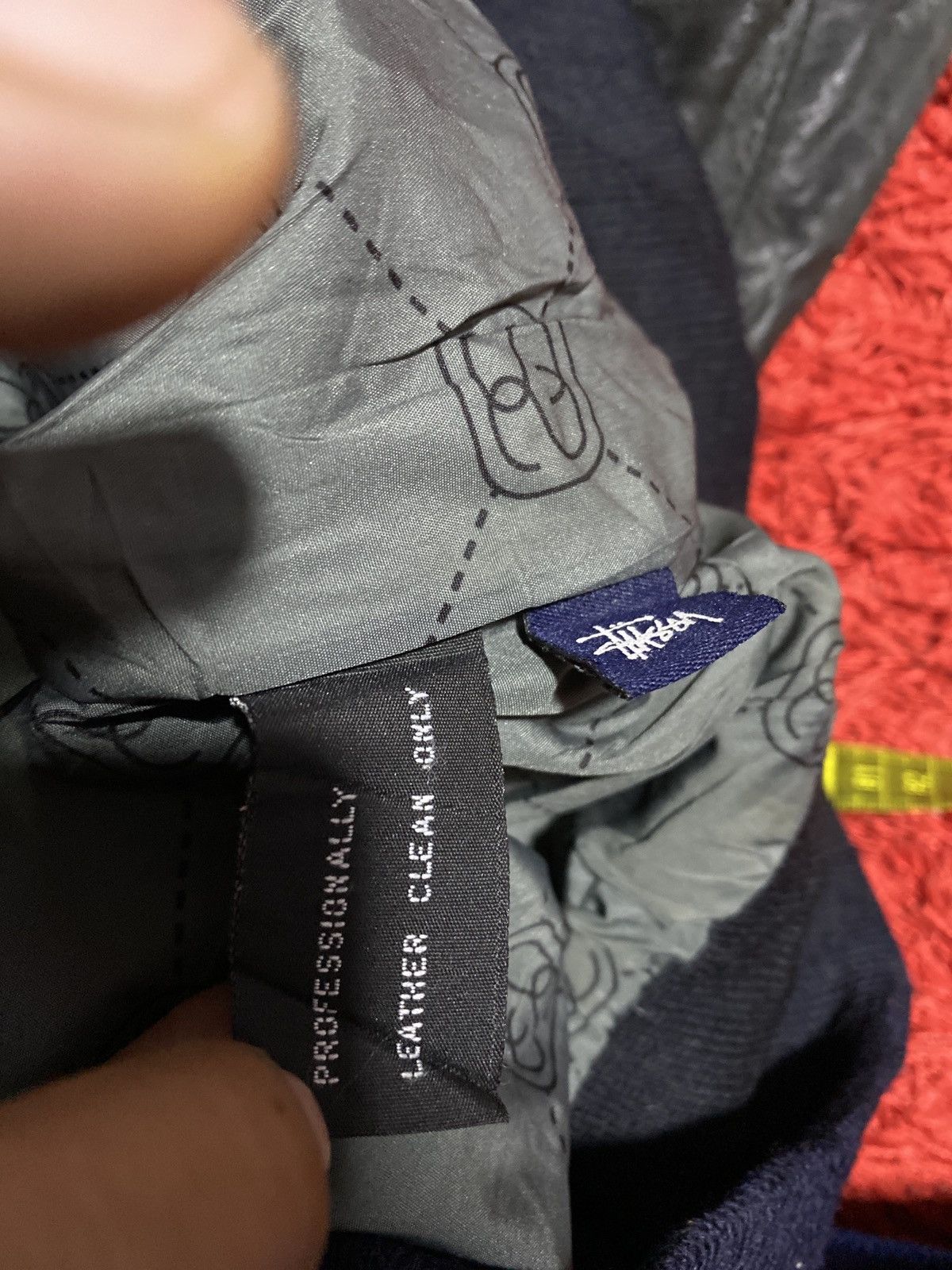 Stussy STUSSY LEATHER JACKET BIG LOGOS Size US L / EU 52-54 / 3 - 10 Thumbnail