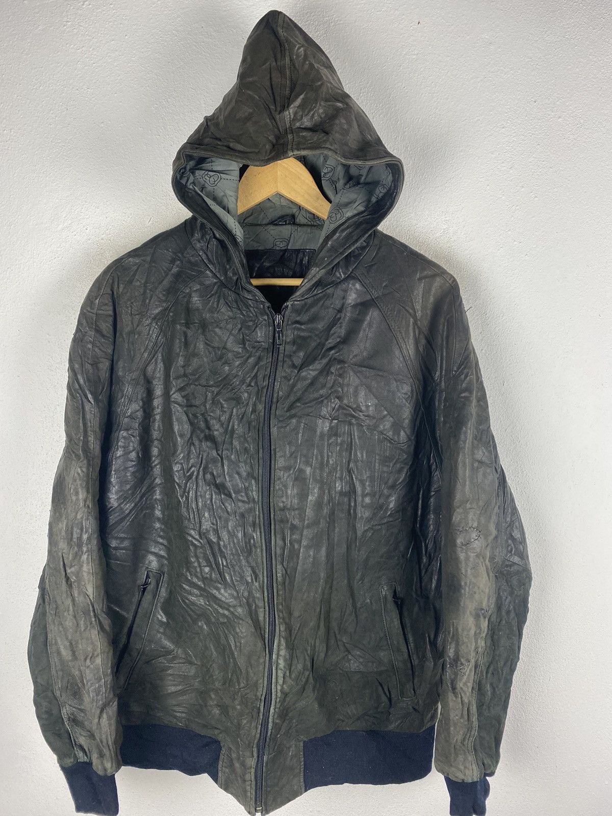 Stussy STUSSY LEATHER JACKET BIG LOGOS Size US L / EU 52-54 / 3 - 5 Thumbnail