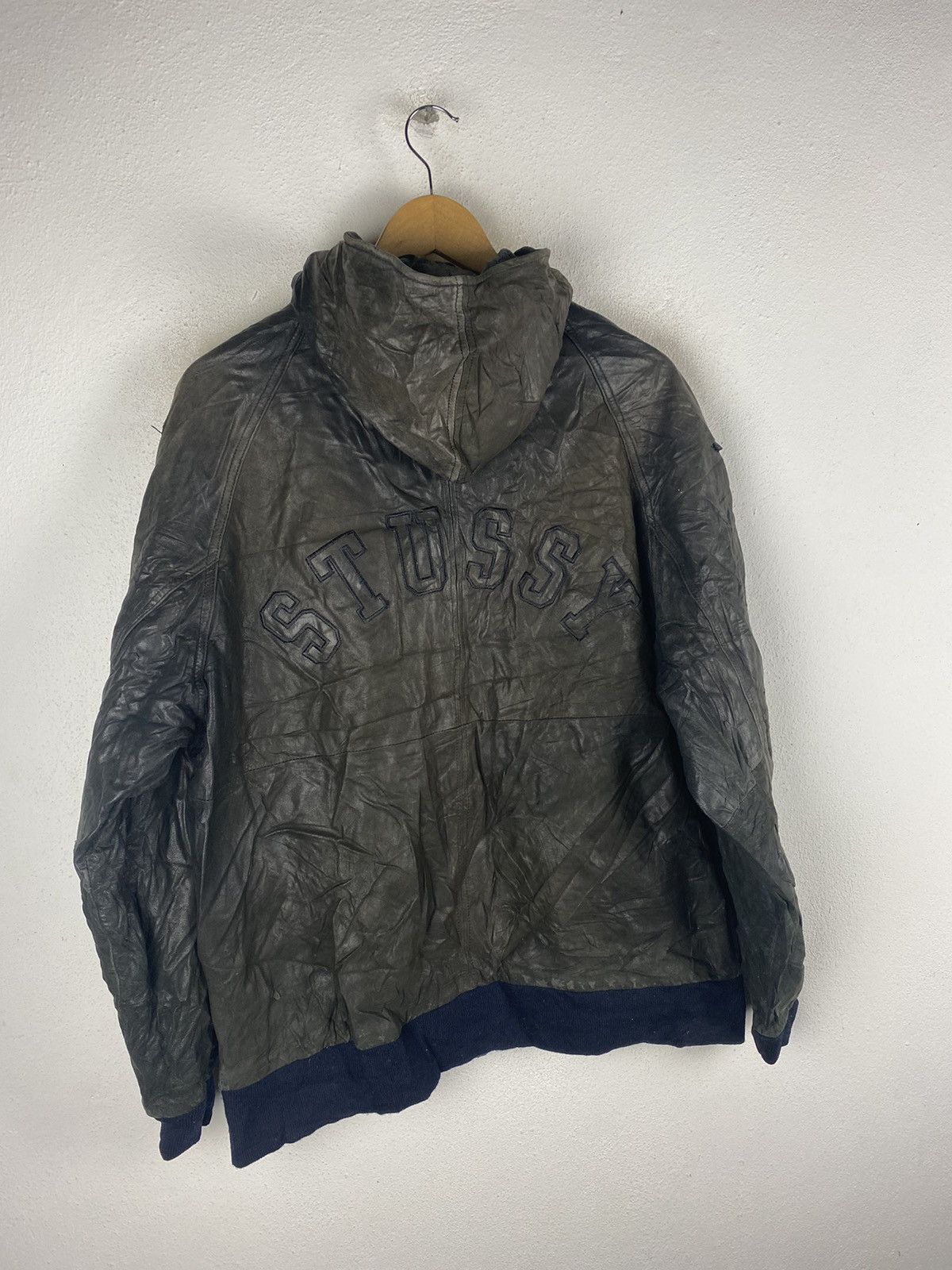 Stussy STUSSY LEATHER JACKET BIG LOGOS Size US L / EU 52-54 / 3 - 6 Thumbnail