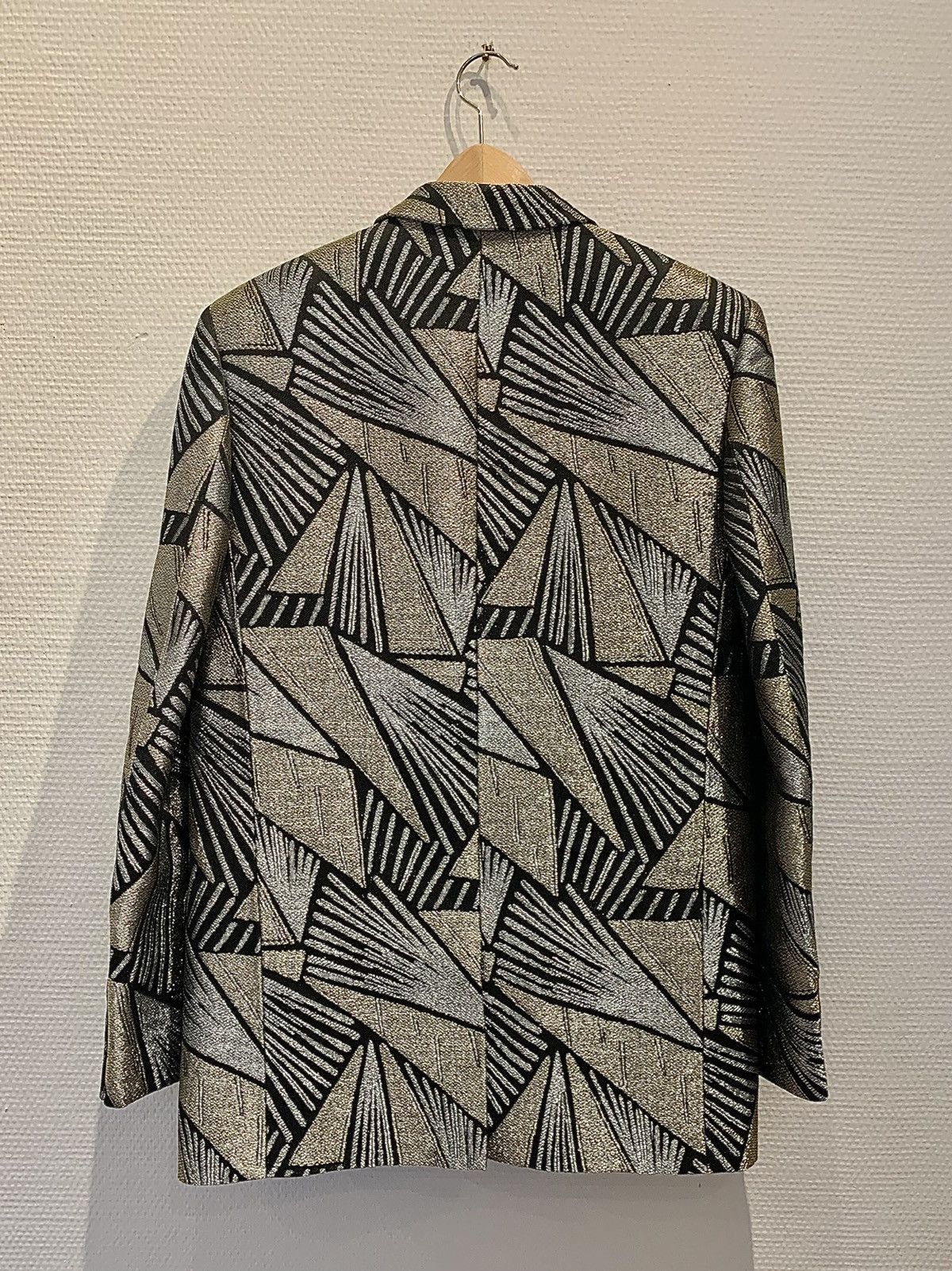 Hedi Slimane × Saint Laurent Paris FW2014 1/1 Sample Geometric Metal Embroidered Tuxedo Size US L / EU 52-54 / 3 - 11 Thumbnail