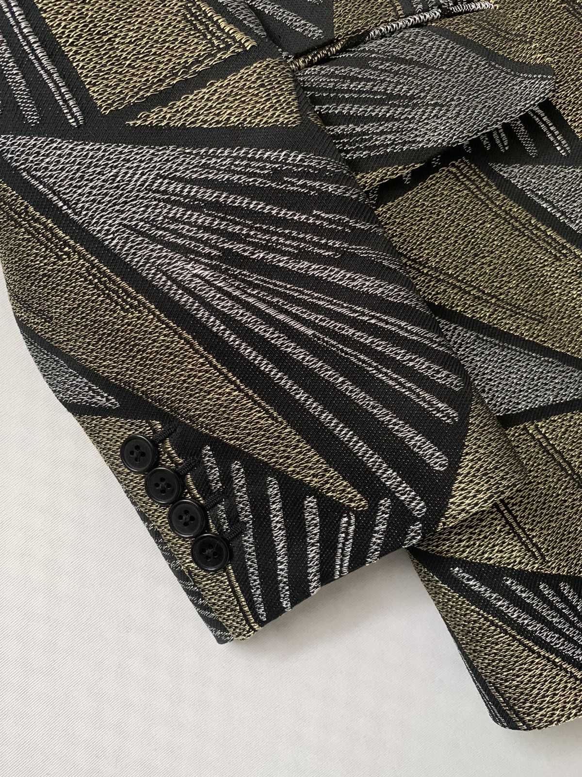 Hedi Slimane × Saint Laurent Paris FW2014 1/1 Sample Geometric Metal Embroidered Tuxedo Size US L / EU 52-54 / 3 - 5 Thumbnail