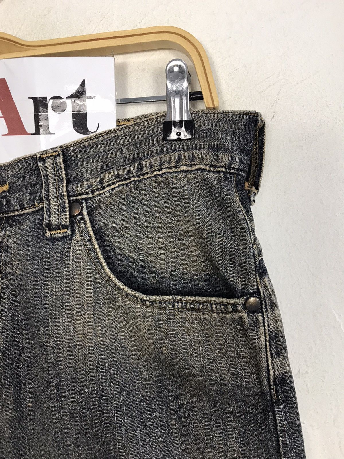 Japanese Brand × Vintage × Wrangler Vintage Wrangler Western Jeans Bucket Back Design Size US 32 / EU 48 - 5 Thumbnail