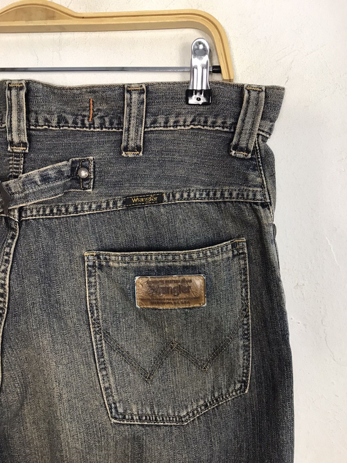 Japanese Brand × Vintage × Wrangler Vintage Wrangler Western Jeans Bucket Back Design Size US 32 / EU 48 - 12 Thumbnail