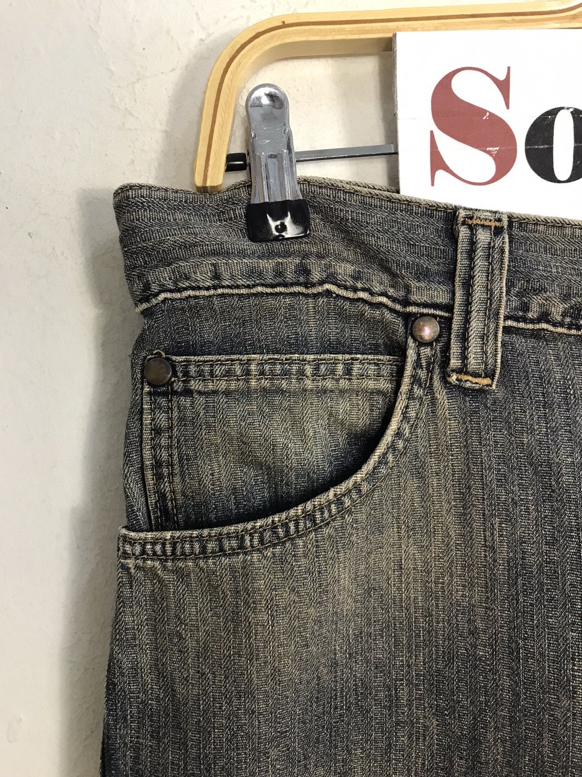 Japanese Brand × Vintage × Wrangler Vintage Wrangler Western Jeans Bucket Back Design Size US 32 / EU 48 - 8 Thumbnail