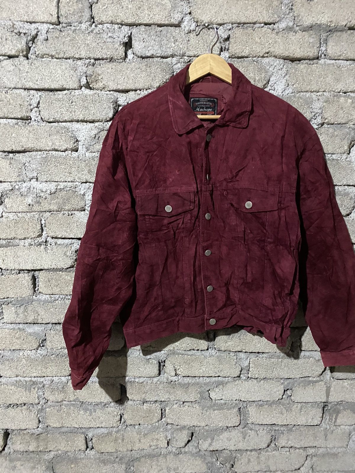 Leather 🔥SALE🔥MACHOPE TRUCKER SUEDE LEATHER JACKET Size US L / EU 52-54 / 3 - 4 Thumbnail