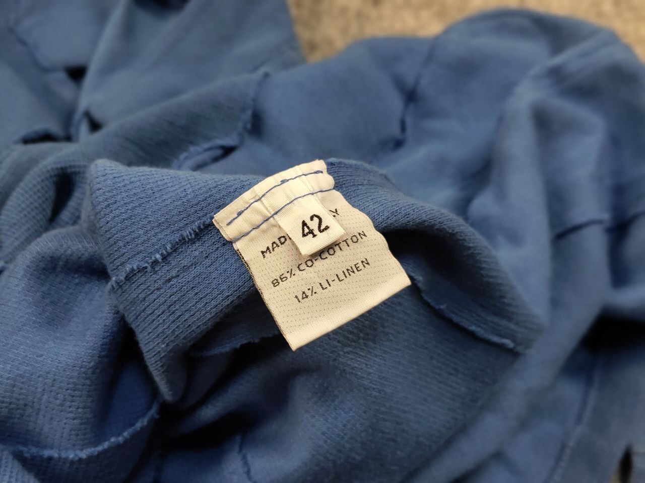 Harris Wharf London Harris Wharf London Design Blue Cotton / Linen Women Blazer Size M / US 6-8 / IT 42-44 - 15 Thumbnail