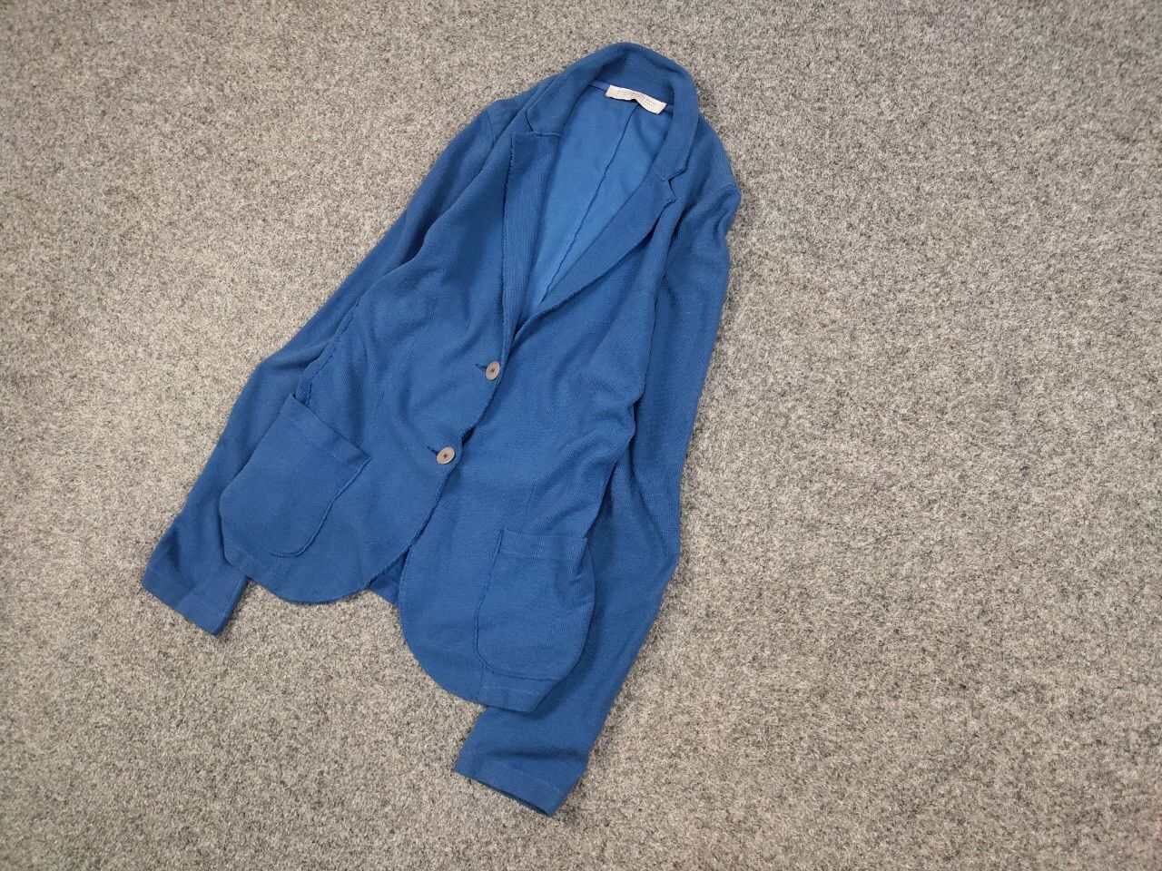 Harris Wharf London Design Blue Cotton / Linen Women Blazer, Women's — image 3 of 6