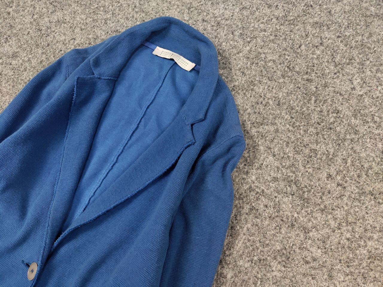 Harris Wharf London Harris Wharf London Design Blue Cotton / Linen Women Blazer Size M / US 6-8 / IT 42-44 - 4 Thumbnail