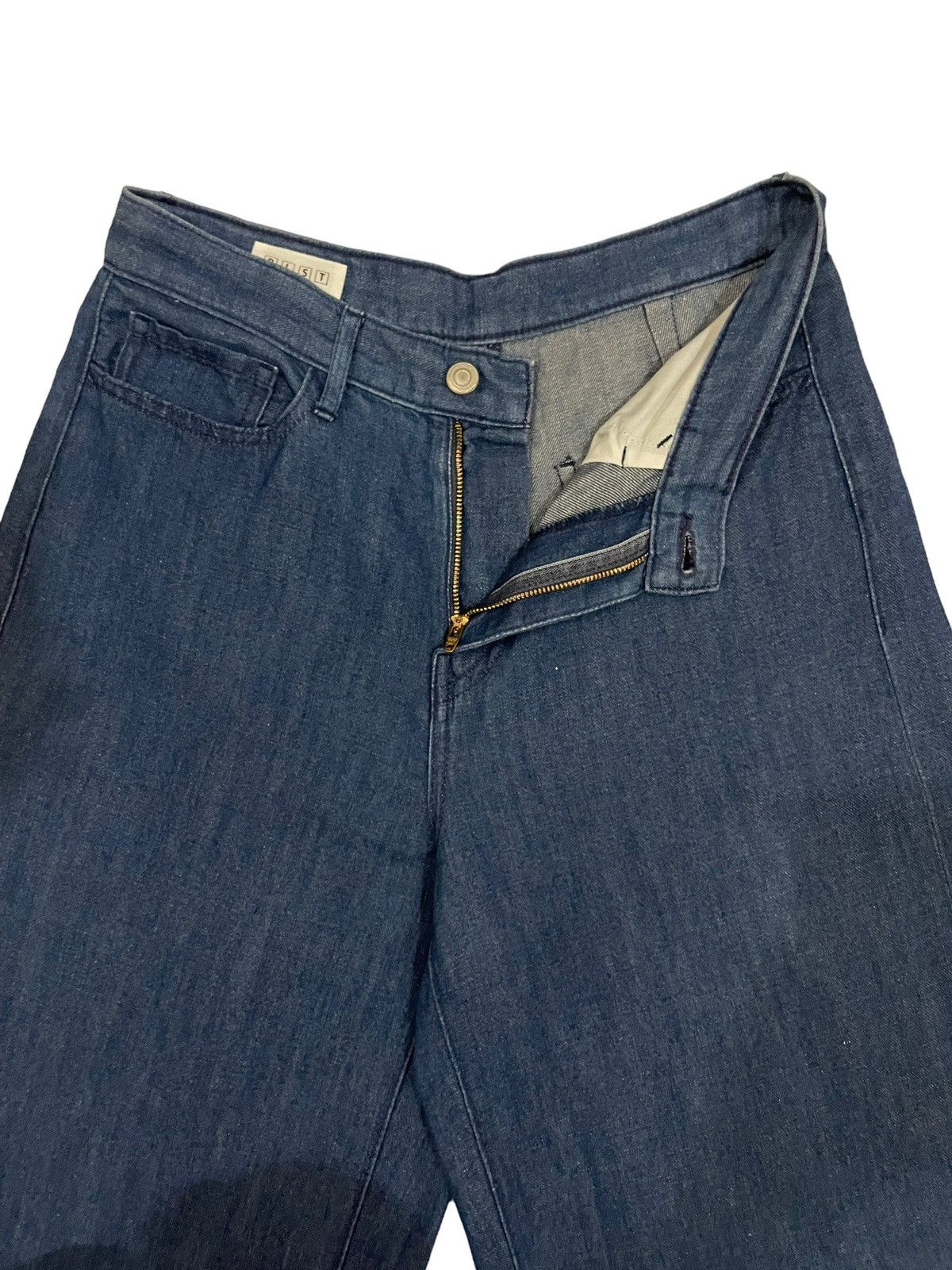 Beauty Beast × Issey Miyake × Japanese Brand Vintage PLST Wide Leg Denim Baggy Denim by Issey Miyake Size US 30 / EU 46 - 7 Thumbnail