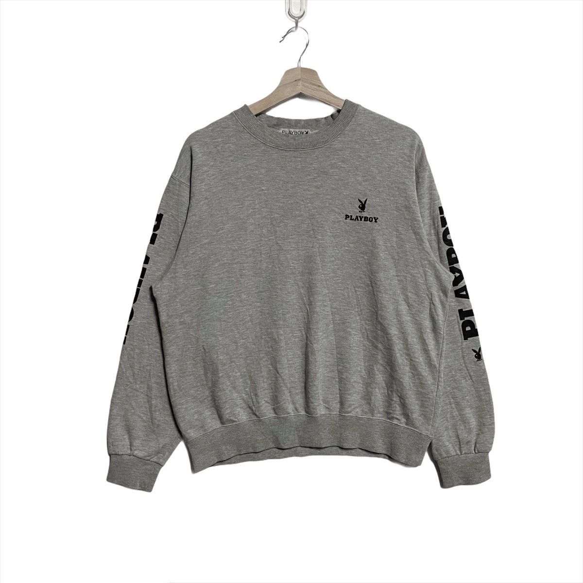 Playboy Vintage Playboy Spellout Embroidery Big Logo Sweatshirt Size US L / EU 52-54 / 3 - 2 Thumbnail