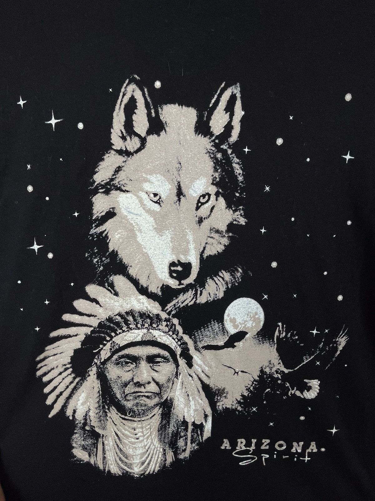 LONE WOLF Atlas For Men Arizona Spirit Indian Wolf Longsleeve Size L Size US L / EU 52-54 / 3 - 3 Thumbnail